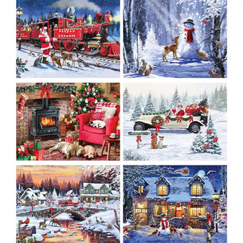 Set of 6 Macneil Studio 300 Piece Jigsaw Puzzles