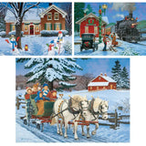 Set of 3 John Sloane 500 Piece Jigsaw Puzzles