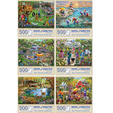 Set of 6 Mary Thompson Jigsaw Puzzles