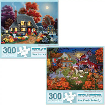 Set of 2 Halloween Jigsaw Puzzles