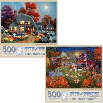 Set of 2 Halloween Jigsaw Puzzles