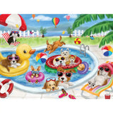 Dog Swimming Pool Jigsaw Puzzle