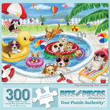 Dog Swimming Pool Jigsaw Puzzle