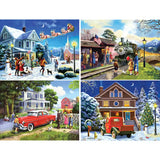 Set of 4 Kevin Walsh Jigsaw Puzzles