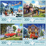 Set of 4 Kevin Walsh Jigsaw Puzzles