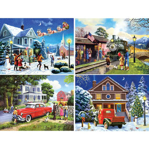 Set of 4: Kevin Walsh Jigsaw Puzzles