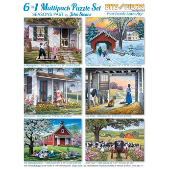 John Sloane 6 in 1 Multipack Puzzle Set