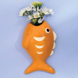 Ceramic Fish Wall Vase