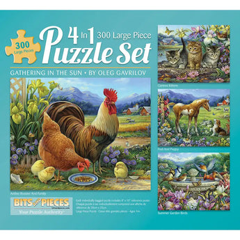 Gathering In the Sun 4in1 Multipack Jigsaw Puzzle Bundle by Oleg Gavrilov