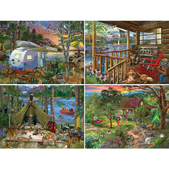 Set of 4 Bigelow Jigsaw Puzzles