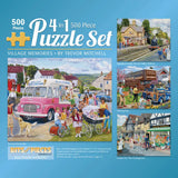 Village Memories  4in1 Multipack Jigsaw Puzzle Bundle by Trevor Mitchell