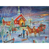 Little Red Church Jigsaw Puzzle