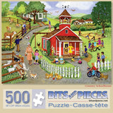 Country Schoolhouse 500 Piece Jigsaw Puzzle