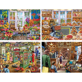 Set of 4 Steve Crisp Jigsaw Puzzles