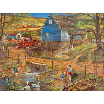 Pop Pops Fishing Hole 500 Piece Jigsaw Puzzle