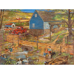 Pop Pops Fishing Hole Jigsaw Puzzle