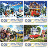 Set of 4 Kevin Walsh Jigsaw Puzzles