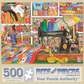 Quilt And Sew 500 Piece Jigsaw Puzzle