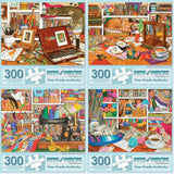 Set of 4 Tracy Hall Jigsaw Puzzles