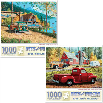 Set of 2 Mike Bennett Jigsaw Puzzles