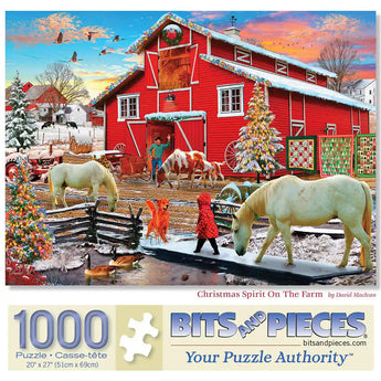 Christmas Spirit On The Farm Jigsaw Puzzle