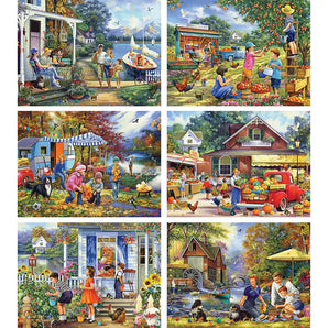 Set of 6 Oleg Gavrilov 1000 Piece Jigsaw Puzzles