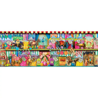 Sweet Shoppe 1000 Piece Panoramic Jigsaw Puzzle