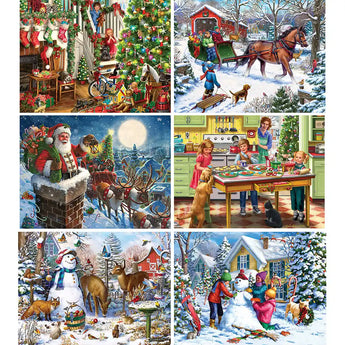 Set of 6 Liz GoodrickDillon Jigsaw Puzzles