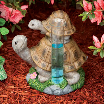 Loving Turtles Rain Gauge