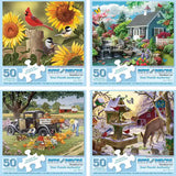 Set of 4 Adult Jigsaw Puzzles