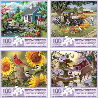 Set of 4 Adult Jigsaw Puzzles