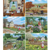 Set of 6 John Sloane Jigsaw Puzzles