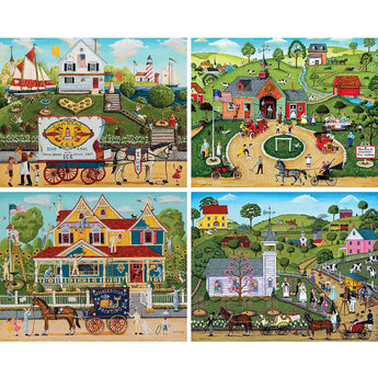 Memory Lane 4in1 Multipack Jigsaw Puzzle Bundle by Joseph Holodook