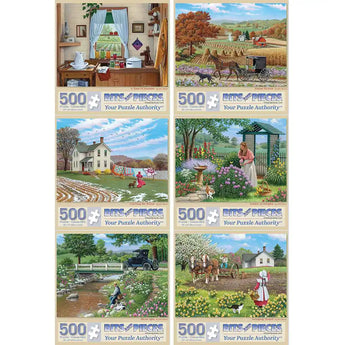 Set of 6 John Sloane Jigsaw Puzzles