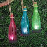 Set of 3 Solar Powered Hanging Bottle Lights