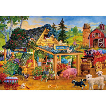 Barnyard Farmers Market 1000 Piece Jigsaw Puzzle