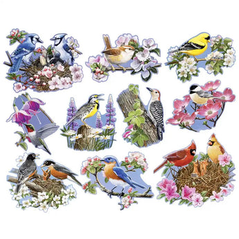 Birds Blossoms 300 Large Piece Shaped Mini Jigsaw Puzzles