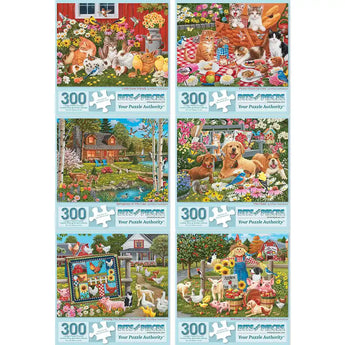 Set of 6 William Vanderdasson Jigsaw Puzzles