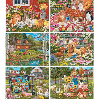 Set of 6 William Vanderdasson Jigsaw Puzzles