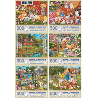 Set of 6 William Vanderdasson Jigsaw Puzzles