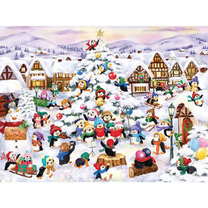 Penguins Village Scene Jigsaw Puzzle
