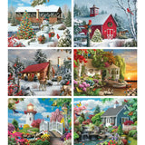 Set of 6 Alan Giana Jigsaw Puzzles