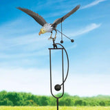 Flying Eagle Garden Stake Metal Garden Sculpture