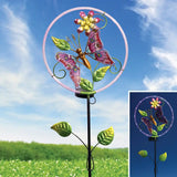 Solar Butterfly Metal Garden Stake