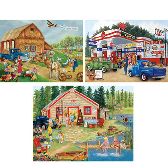 Set of 3 Kay Lamb Shannon 300 Large Piece Jigsaw Puzzles