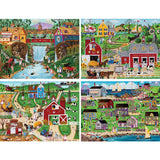 Set of 4 Joseph Holodook Jigsaw Puzzles