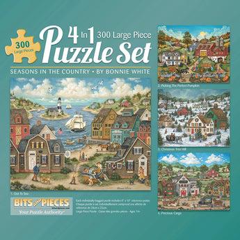 Seasons In The Country 4in1 Multipack Jigsaw Puzzle Bundle by Bonnie White