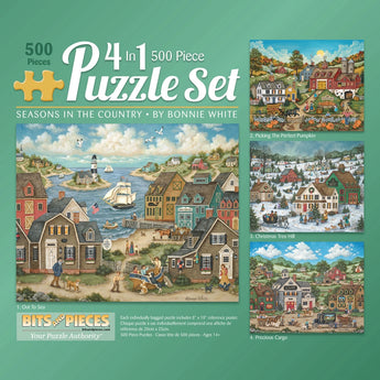 Seasons In The Country 4in1 Multipack Jigsaw Puzzle Bundle by Bonnie White