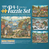 Seasons In The Country 4in1 Multipack Jigsaw Puzzle Bundle by Bonnie White