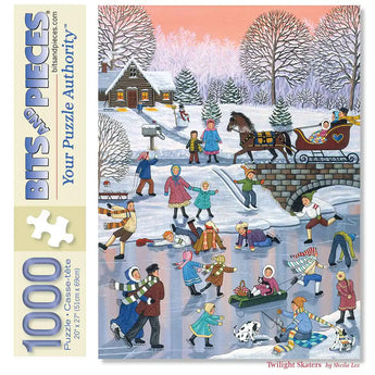 Twilight Skaters Jigsaw Puzzle